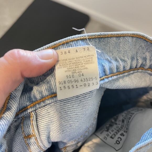 Vintage Levis 551 Jeans Womens 12 Relaxed Fit Tapered Leg Denim 90s Vintage - Picture 3 of 13